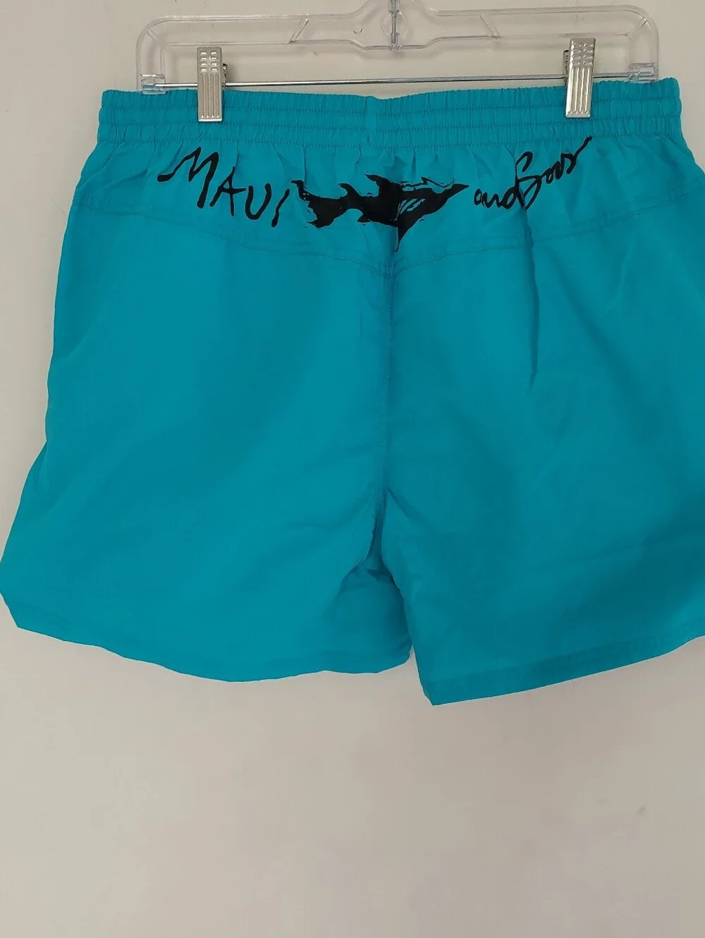 Maui and Sons Neon Blue Men's Volley Swim Trunks